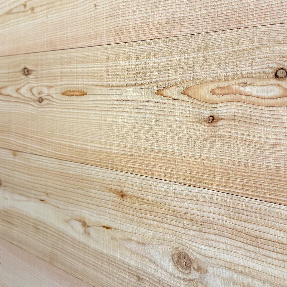 Wall and ceiling paneling chopped larch