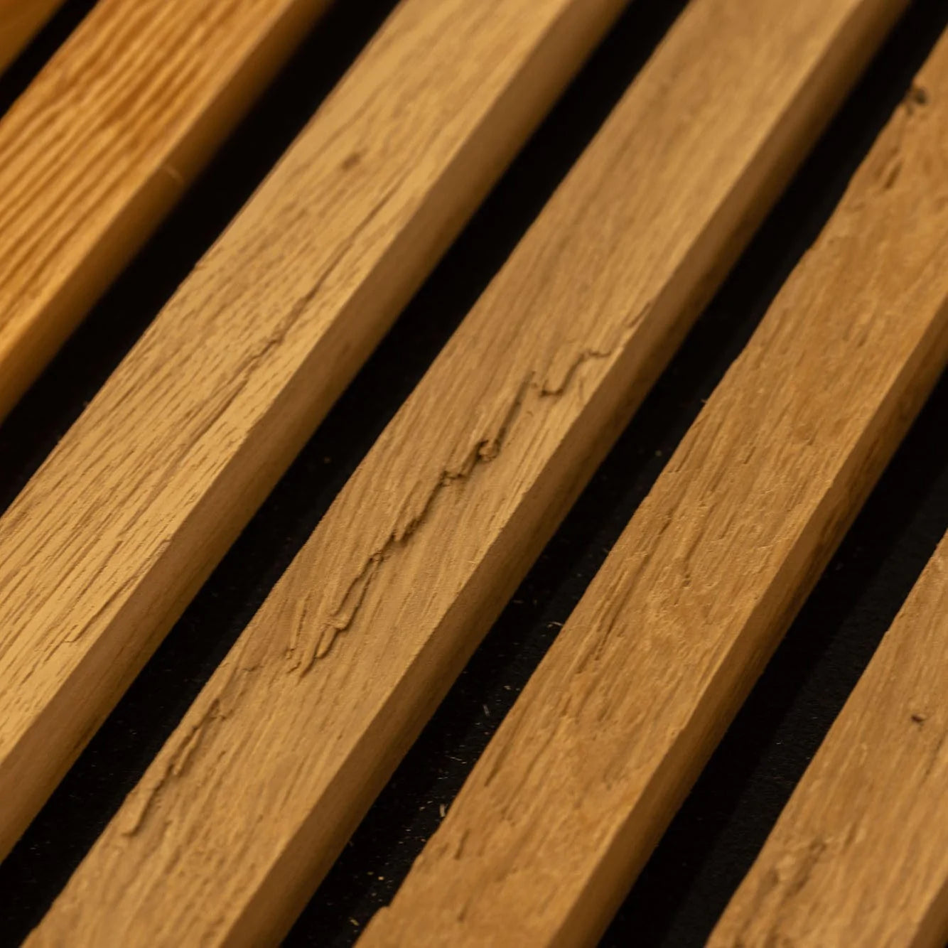 Acoustic panel solid chopped oak