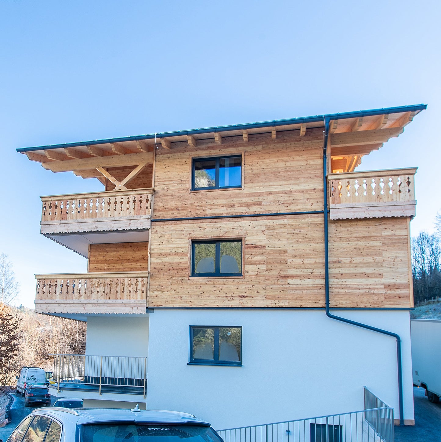 Fassade Lärche gehackt