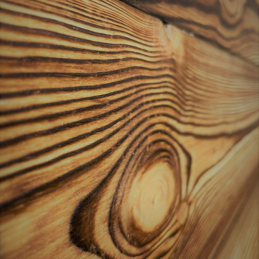 Holz Kiefer CARBON - rustikale Wandverkleidung / Wohnwand
