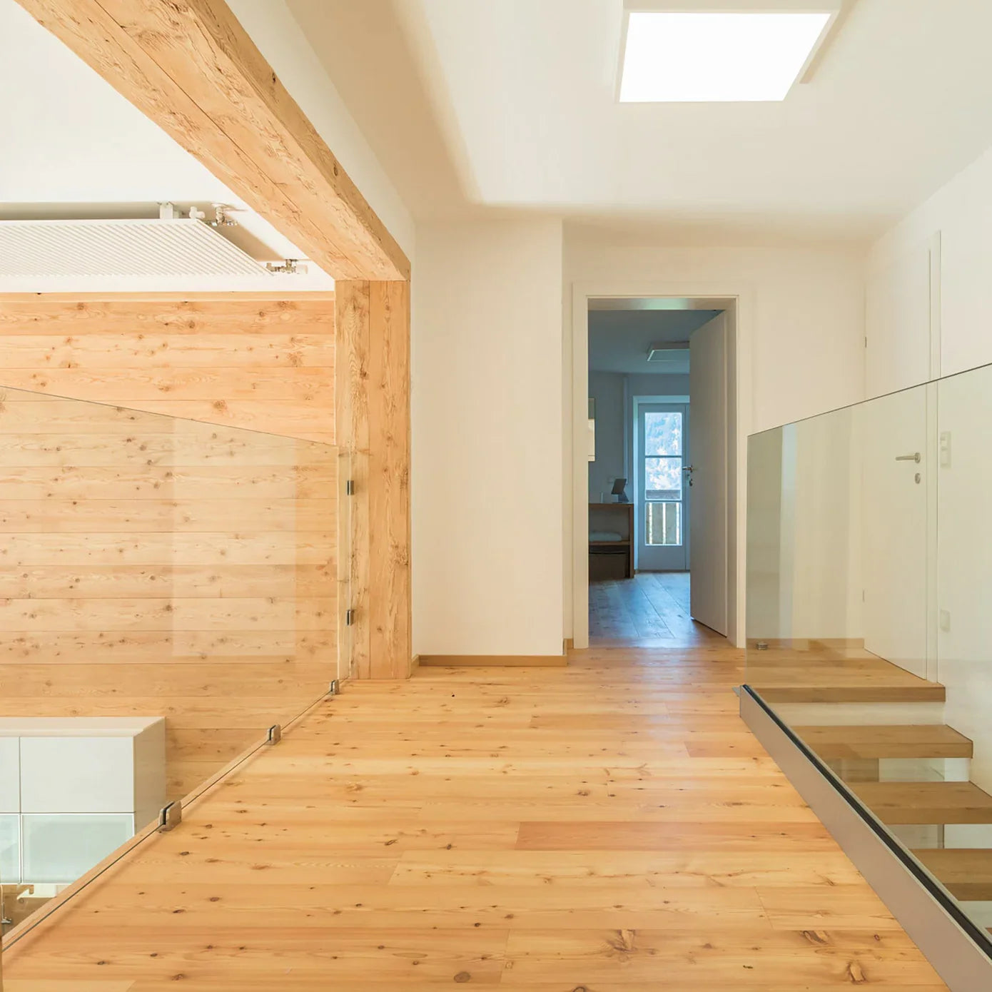 Wooden floor Oregon Pine MEZZO, oiled ready for living