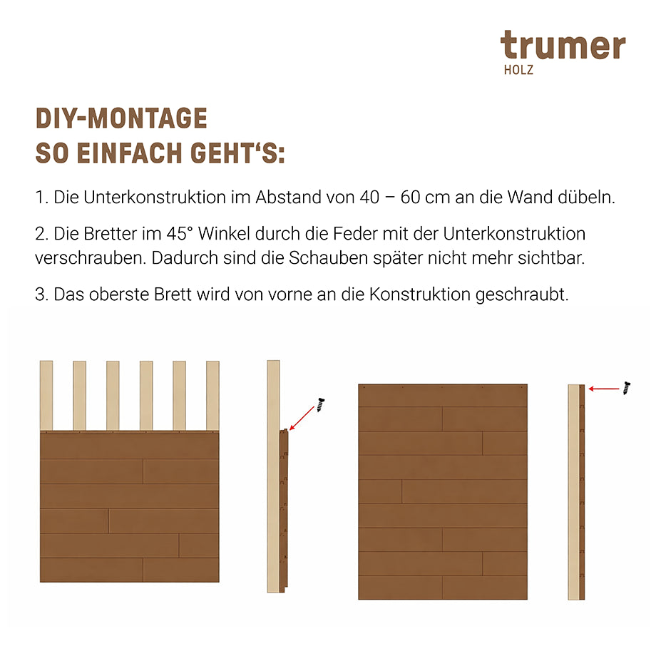 Wand - & Deckenverkleidung Lärche bandgesägt