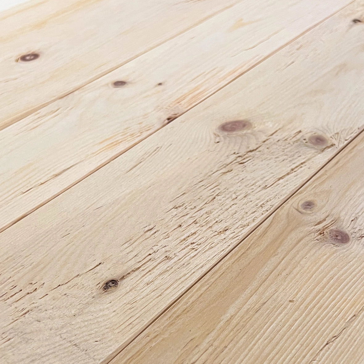 Wood chopped brushed pine wall paneling / wall unit 