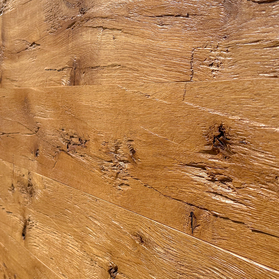Wall &amp; ceiling paneling chopped and oiled oak