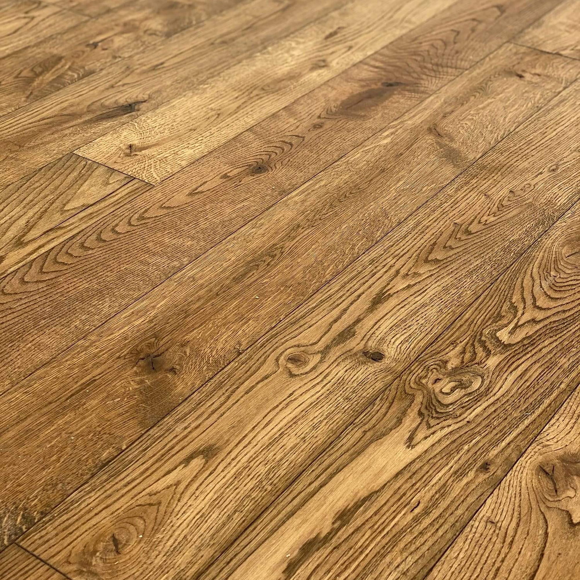 Fußboden Eiche Blackwashed Mezzo massiv, wohnfertig geölt