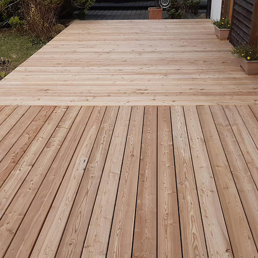 Larch wood decking VEH TOP smooth - super strong 28mm!
