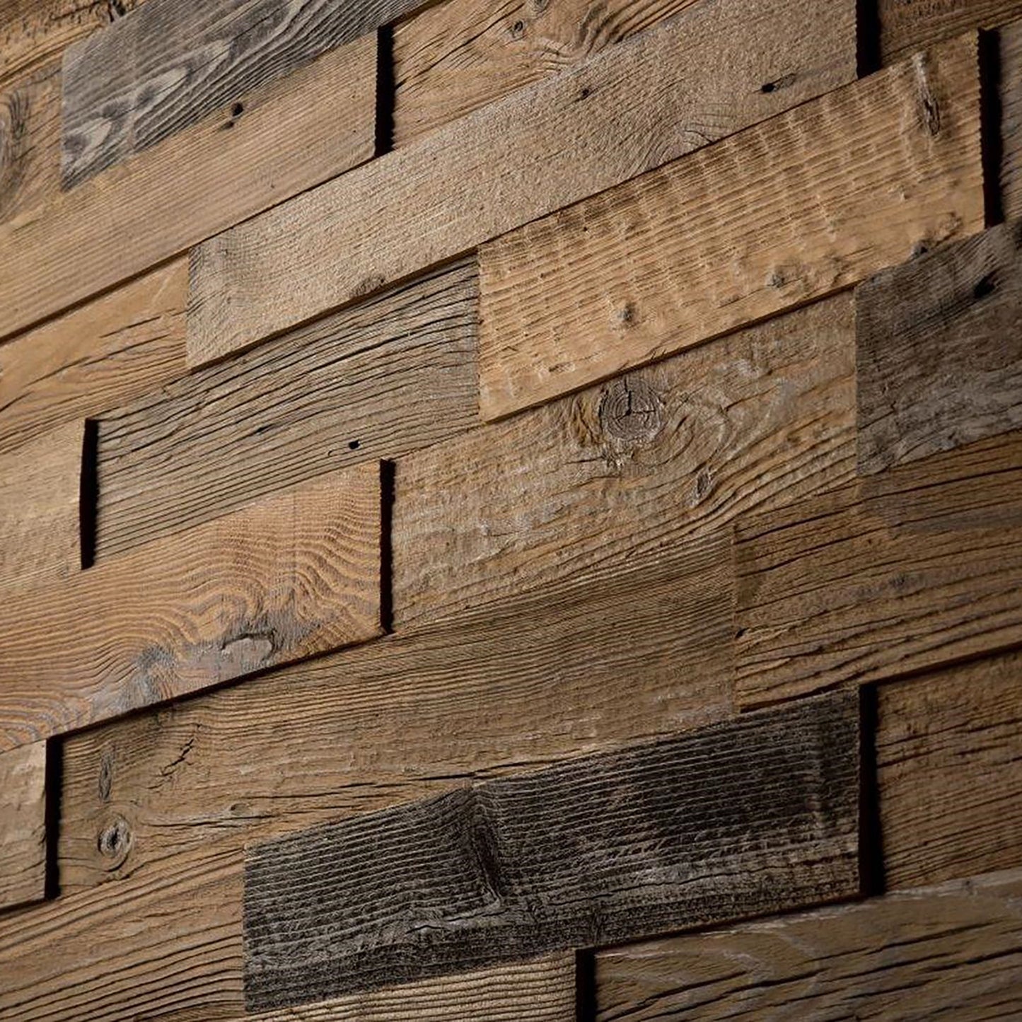 OLD WOOD 3D real! - rustic wall paneling / wall unit