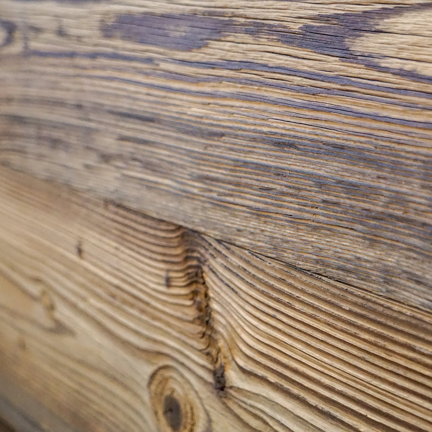 Real old wood! Smooth edge - rustic ceiling paneling / wall unit